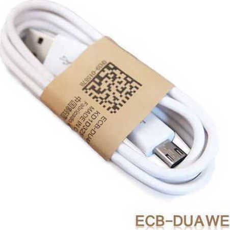 Samsung Regular USB 2.0 to micro USB Cable Λευκό 1m (ECB-DU4AWE)