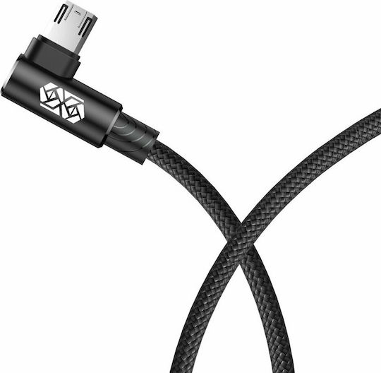 Baseus MVP Плетена USB 2.0 до микро USB кабел Черен 2м (CAMMVP-B01) 1бр