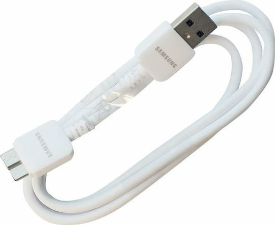 Samsung Regular USB 3.0 to micro USB Cable Λευκό 1m (ET-DQ10Y0WE)