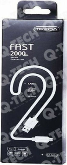 Treqa Regulär USB 3.0 auf Micro-USB-Kabel Weiß 2m (CA-8071) 1Stück