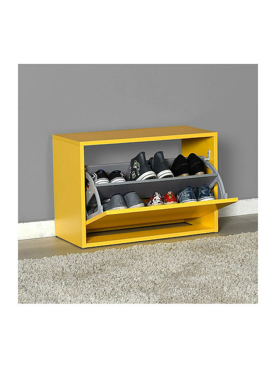 Step 6 Wooden Shoe Organizer Yellow 60x30x42cm