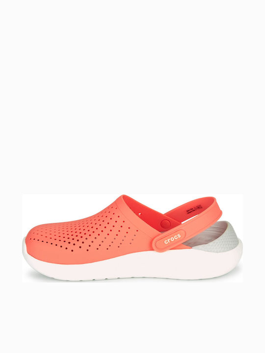 Crocs Literide Γυναικεία Ανατομικά Σαμπό Ροζ