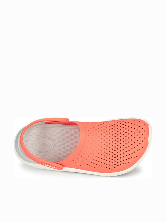 Crocs Literide Γυναικεία Ανατομικά Σαμπό Ροζ