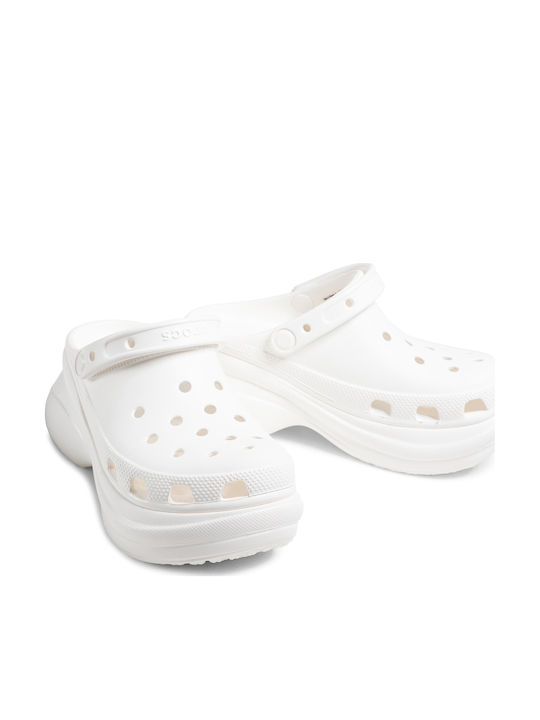 Crocs Classic Bae Γυναικεία Ανατομικά Σαμπό Λευκά