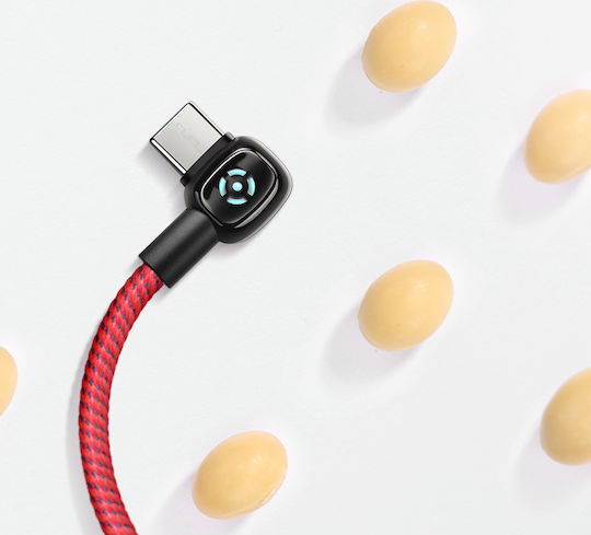 Mcdodo Woodpecker CA-5931 1m Angle (90°) / Braided USB 2.0 to micro USB Cable Red (CA-5931)