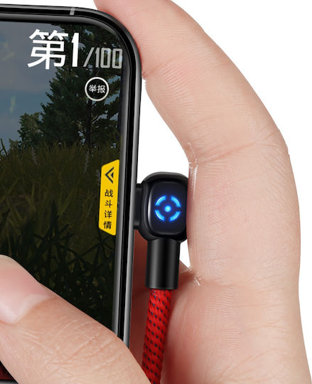 Mcdodo Woodpecker CA-5931 1m Angle (90°) / Braided USB 2.0 to micro USB Cable Red (CA-5931)