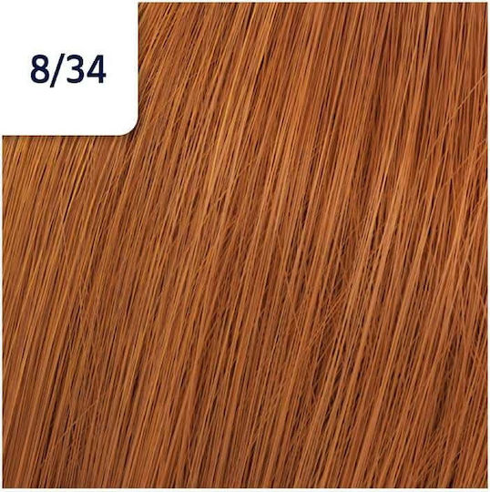 Wella Koleston Perfect Me+ Vibrant Reds Βαφή Μαλλιών 8/34 Ξανθό Ανοιχτό Χρυσό Κόκκινο 60ml