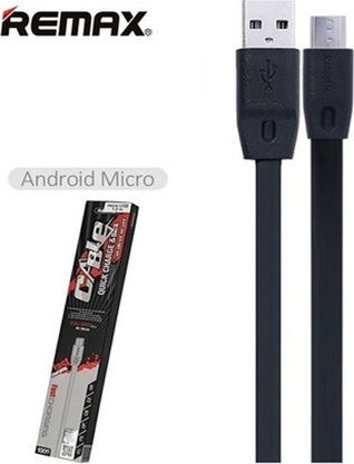 Remax Full Speed RC-001m Равен USB 2.0 до микро USB кабел Черен 2м 1бр