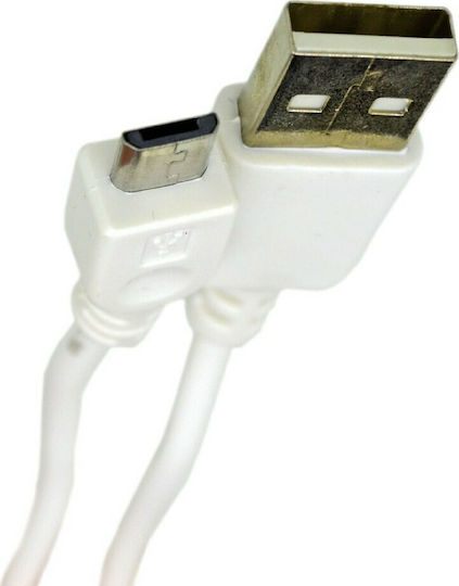 Ancus Regular USB 2.0 to micro USB Cable Λευκό 0.60m (Μπλε Πουγκί)