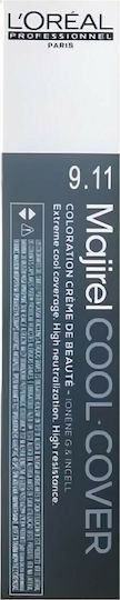 L'Oréal Professionnel Majirel Cool Cover Vopsea de Păr 9.11 Blond Foarte Deschis Cenușiu Intens 50ml
