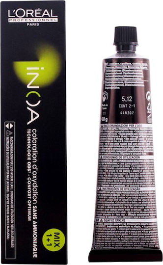 L'Oréal Professionnel Inoa Βαφή Μαλλιών Χωρίς Αμμωνία 4.0 Καστανό Βαθύ 60ml