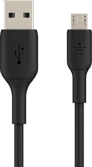 Belkin Boost Charge Редовна USB 2.0 до микро USB кабел Черен 1м (CAB005bt1MBK) 1бр