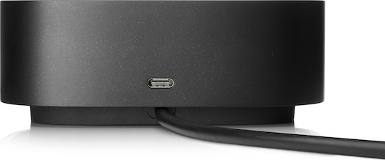 HP G5 Essential USB-C Docking Station with HDMI/DisplayPort 4K PD Ethernet and Support for 2 Monitors Black