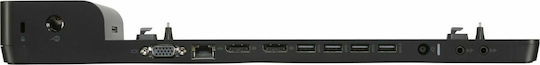 HP 2013 UltraSlim USB-C Docking Station με DisplayPort Ethernet και συνδεση 2 Οθονών Γκρι
