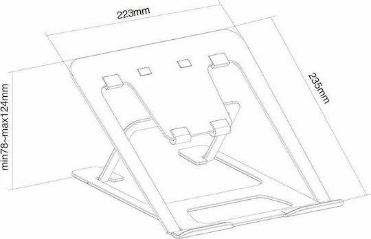 Neomounts Βάση για Laptop έως 17" (NSLS085BLACK)