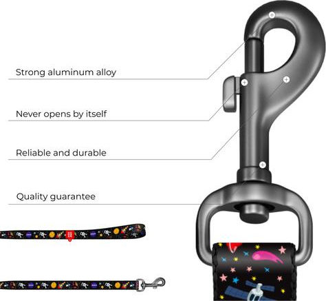 WauDog Dog Leash/Lead Strap NASA 1.22m x 2cm