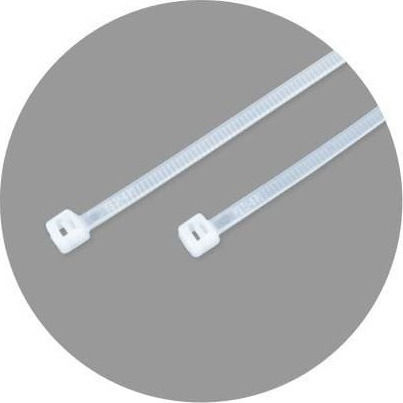 Benman Δεματικά Καλωδίων Πλαστικά 200mmx4.8mm σε Λευκό χρώμα (100τμχ) (70772)