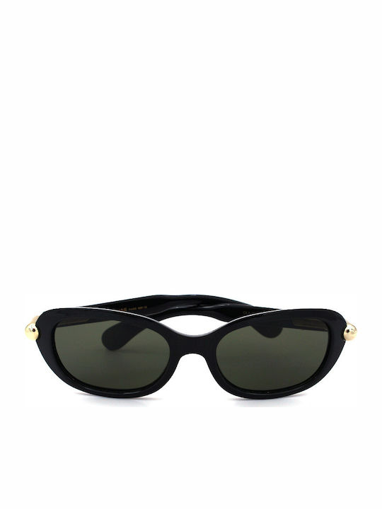 Rochas Women's Sunglasses with Black Plastic Frame and Black Lens 9081 02/C3