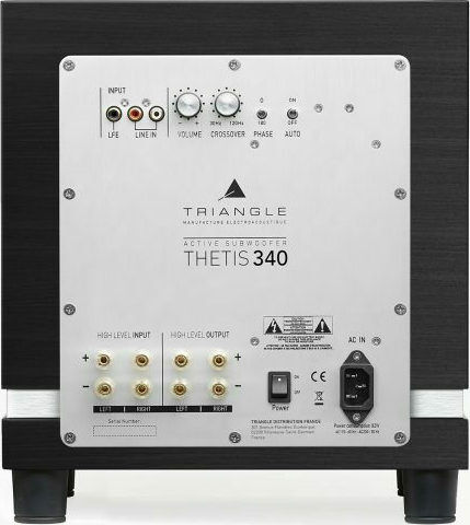 Triangle Thetis 340 Active Subwoofer with Speaker 10" 250W Black