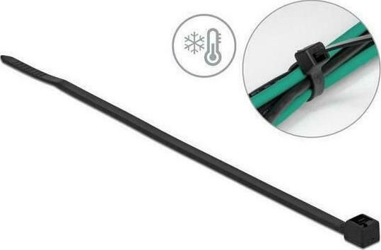 DeLock Cable Ties Plastic 300mm x 4.8mm in Black Colour (100 pcs) (19202)