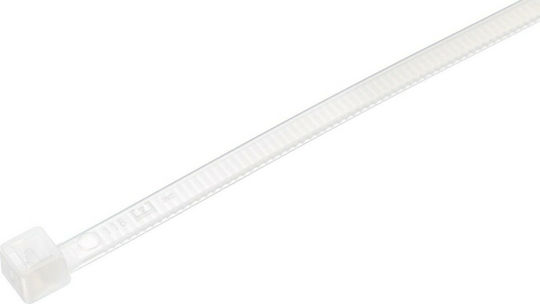 Elematic Plastic Cable Ties 200mmx2.6mm In White Colour 100pcs 5207CE