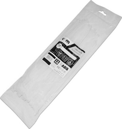 Com Δεματικά Καλωδίων Πλαστικά 370mmx3.6mm σε Λευκό χρώμα (100τμχ) (05.009)