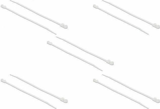 DeLock Δεματικά Καλωδίων Πλαστικά 400mmx7.6mm σε Λευκό χρώμα (10τμχ) (18948)