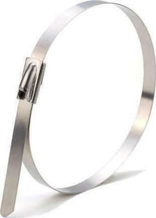 SAS Plastic Cable Ties 200mmx4.6mm In Silver Colour 10pcs 100-06-001