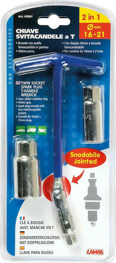 Lampa Spark Plug Wrench Swivel with Sockets 16mm and 21mm