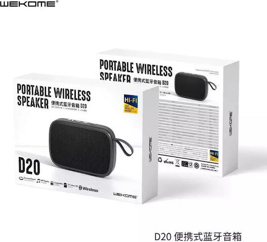 WK BT D20 Bluetooth Speaker 35W with Battery Life up to 3 hours Black