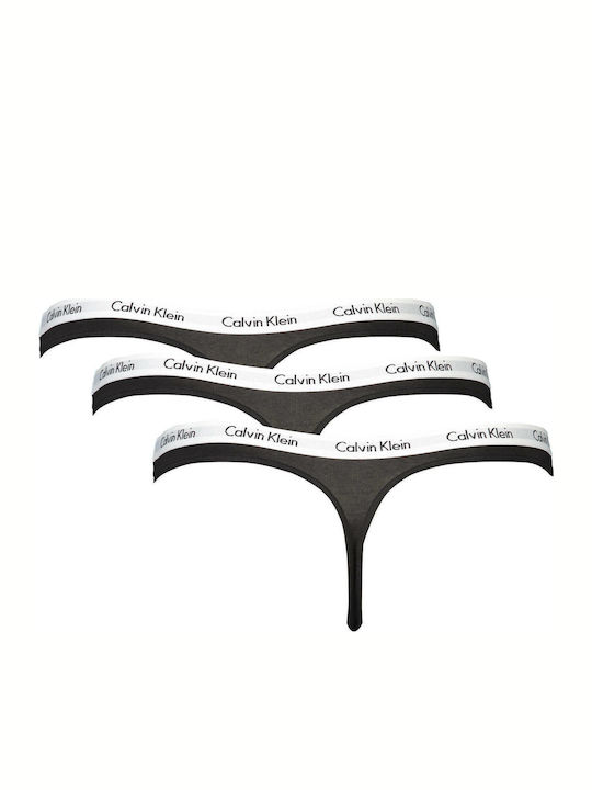 Carousel Βαμβακερά Damen Zeichenfolge 3Pack Schwarz