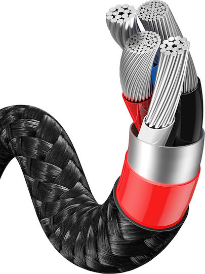 Baseus Tiger Braided USB to Lightning / micro USB / Type-C 1.2m 3.5A Cable (CASX010001)