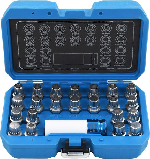 vidaXL Car Wheel Tools Set 23 Pieces