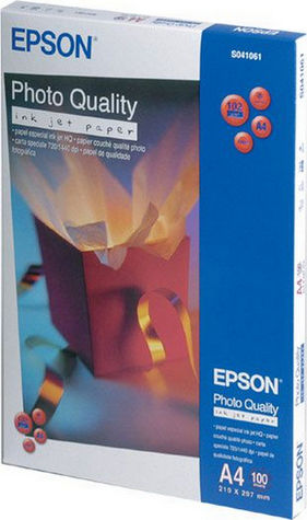 Epson Photo Quality Φωτογραφικό Χαρτί Matte A4 (21x30) 102gr/m² για Εκτυπωτές Inkjet 100 Φύλλα