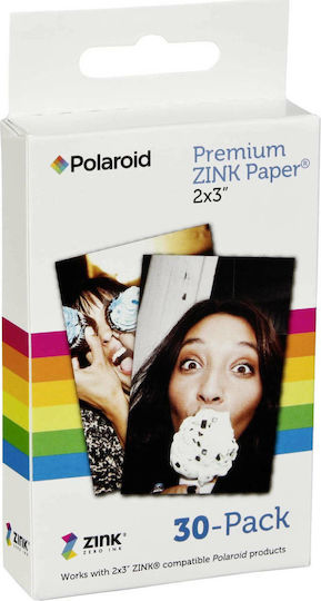Polaroid Photo Paper Instant A8 (5.2x7.4) for Zink Printers 30 Sheets