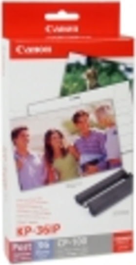 Canon KP-36IP Photo Paper Gloss A6 (10x15) for Printers Thermal Sublimation/Transfer 36 Sheets