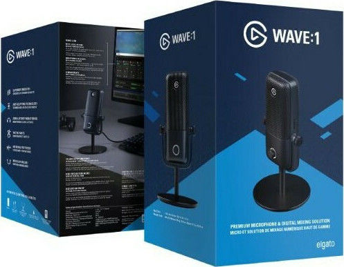 Elgato Wave 1 Electret Microphone Tabletop for Vocals