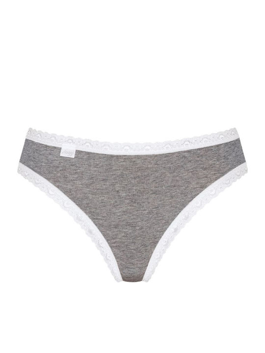 24/7 Weekend Tai Βαμβακερά Women's Slip 3Pack with Lace White/Grey/Beige