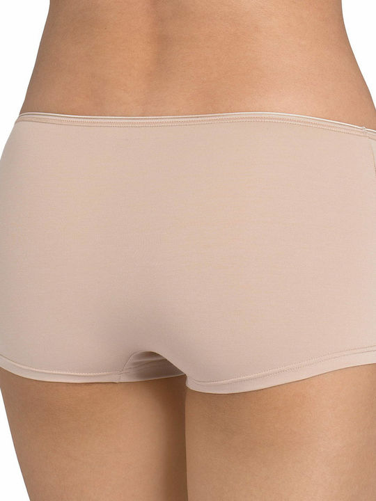 Feel Sensational Hipster High-waisted Women's Boxer Beige