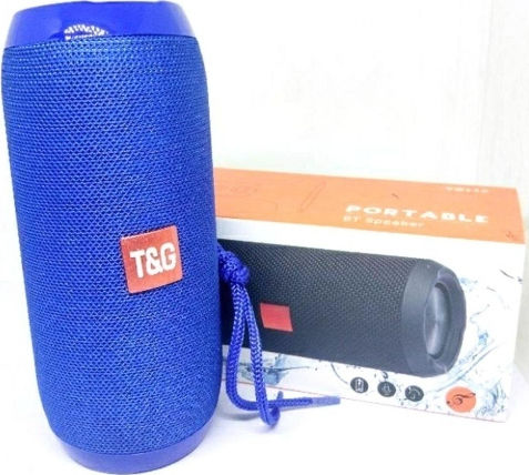 T&G TG-117 Ηχείο Bluetooth 5W με Ραδιόφωνο και Διάρκεια Μπαταρίας έως 4 ώρες Μπλε
