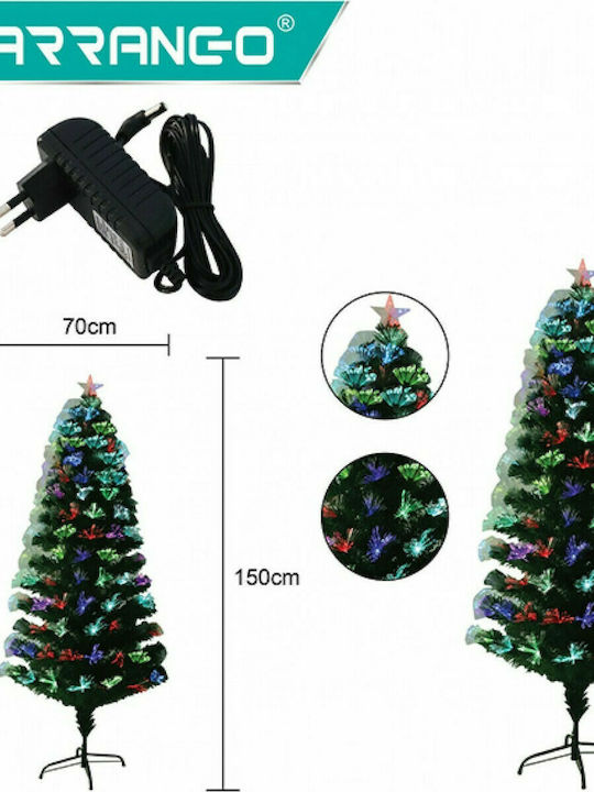 Weihnachtsbaum Deluxe 150Stück mit 180 Zweige und mit Faseroptik-Beleuchtung