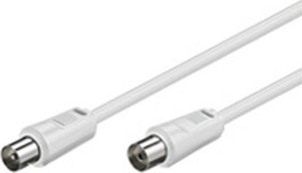 Goobay Καλώδιο Κεραίας Coax male - Coax female Λευκό 20m (50125) 1τμχ