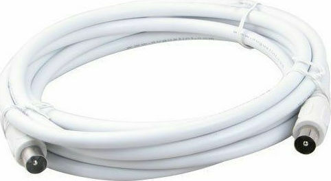 DPM Antenna Cable Coax male - Coax female White 10m (HT-30145MM-10) 1pcs