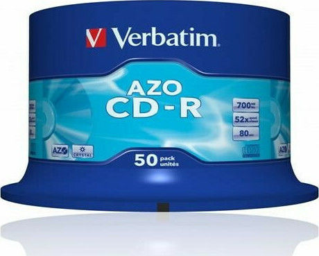 Verbatim Azo Crystal Inscripționabile CD-R 52x 700MB Cutie pentru