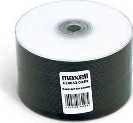 Maxell Εγγράψιμα CD-R 52x Printable 700MB Cake Box 50τμχ