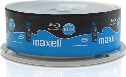 Maxell Εγγράψιμα BD-R 4x Printable 25GB Cake Box 25τμχ