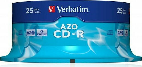 Verbatim Azo Εγγράψιμα CD-R 52x 700MB Cake Box 25τμχ
