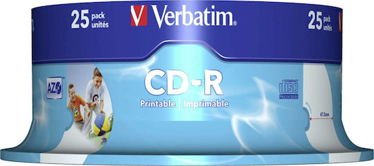 Verbatim Azo Εγγράψιμα CD-R 52x 700MB Cake Box 25τμχ