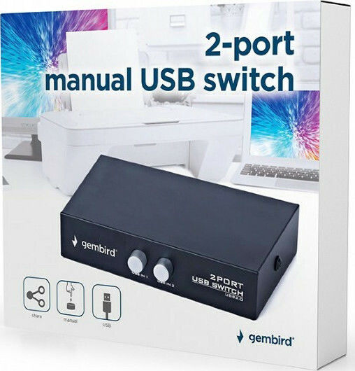 Gembird KVM и превключвател на данни DSU-21