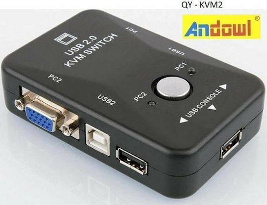 Andowl VGA 2xPC & Usb – QY-KVM2